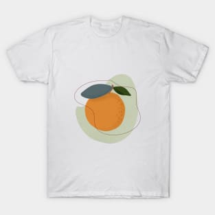 Modern Orange, Fruit illustration T-Shirt